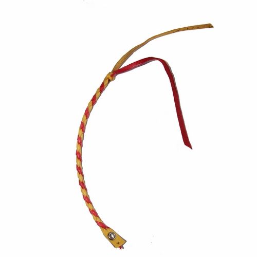 Pulsera Redonda 4 Hilos. Amarillo y Rojo